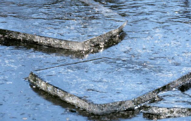 reflets sur glaçons 