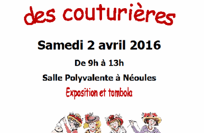 Puces des couturères à Néoules le 2 avril 2016
