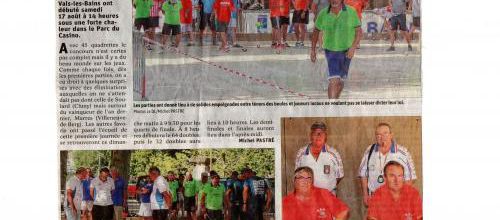 Le Dauphiné Libéré : GRAND PRIX DE VALS les BAINS