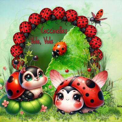 Fond écran Coccinelles - Douce Semaine