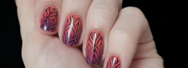 Manucure dégradé et stamping + vidéo