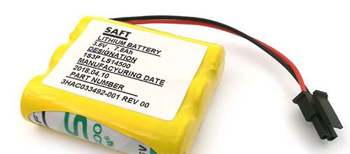 Batteria per ABB 3HAC033492-001 1S3PLS14500 - 3HAC033492-001 (28.08Wh/7.8Ah) batteria di ricambio