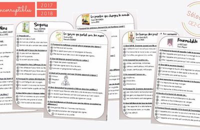 Incorruptibles 2017-2018 - CE2-CM1 - Questionnaires et corrigés