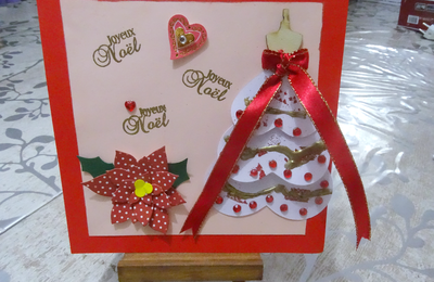 Carte de Noël thème fan de mode 2