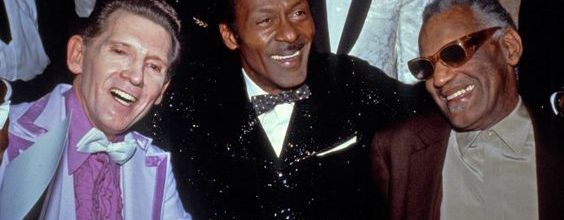 photo jerry lee lewis-chuck berry-ray charles
