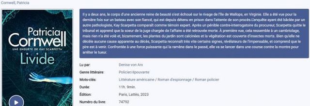 Bibliothèque Sonore Romande : le polar du mois (livres audio)