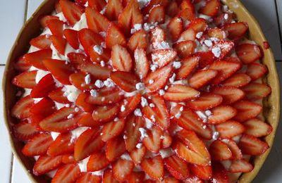 Tarte aux fraises maison...