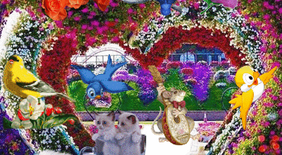 ANIMAUX PARMIS LES FLEURS
