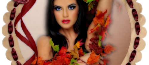 Ma créa , visage d'automne. 