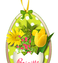 751P - Fleurs printanières - Pâques - signature