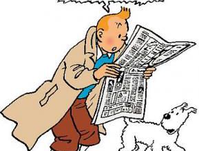 Tintin inspiré par Benjamin Rabier