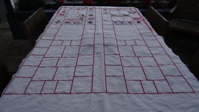 Ma Broderie "Plaid en fête" Continue en ce Mois d'Août