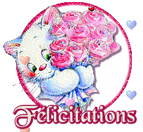 gif animé, blinkie,Félicitations