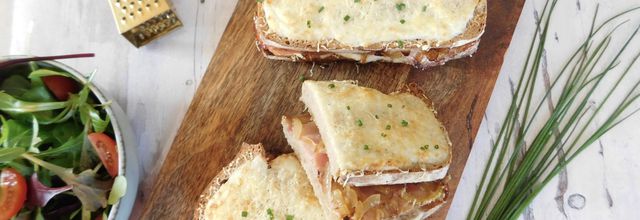 Croque jambon comté truffe