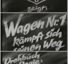 Wagen Nr. 1 kämpft sich seinen Weg. 1939.