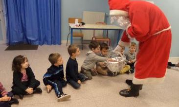 Le Père Noël à l'école