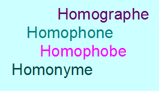 Des homographes et des homophones !