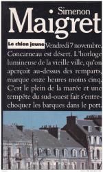 Le chien jaune, George SIMENON
