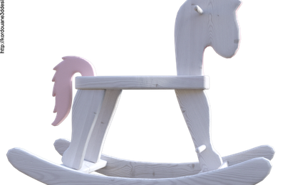Tube cheval en bois (render-image)