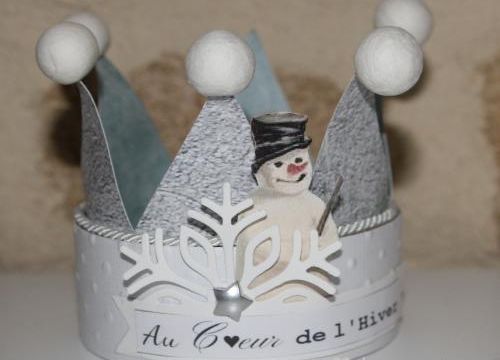 Déco / Couronne "Au coeur de l'hiver"