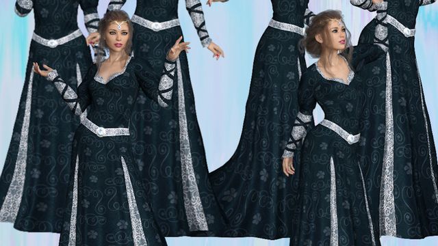 Leane : Femme romantique médiévale (render-image)