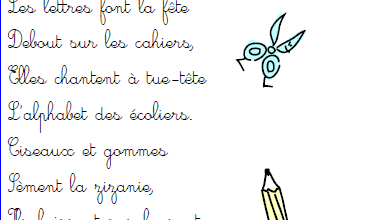 Poésie pour la rentrée CP-CE1