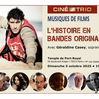 ☻Concert N°69 du Ciné-Trio : L'histoire en bandes originales (avec Philippe et Arlette)