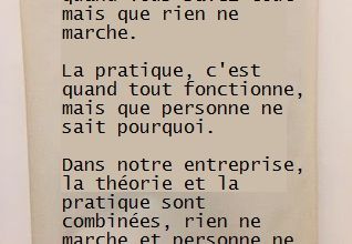 La théorie et la pratique