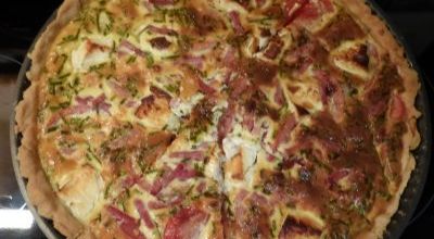 Ma quiche tomates, jambon, feta,au robot Kenwood