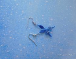 Boucles d'oreilles bleues