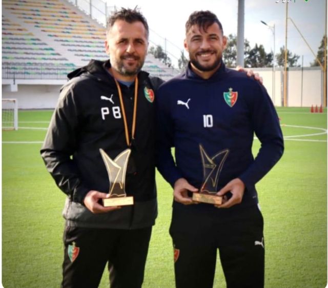 Beaumelle Patrice Meilleur Entraineur et Belaili Youcef Meilleur Joueur du Mois de Novembre 