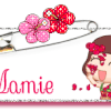signatureanimée, pétales de fleurs,mamie