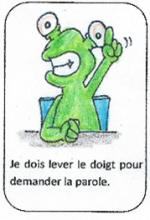 Je lève le doigt pour demander la parole.