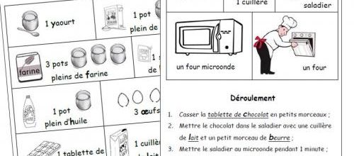 Gâteau au chocolat en images