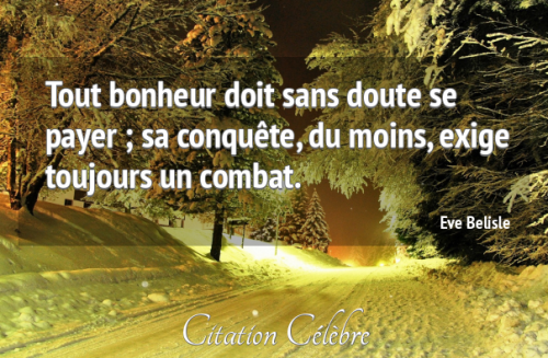 Où est le bonheur ? "Des fois je me dis"