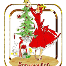 blinkie, gif anime, réveillon, noel, nouvelle annee