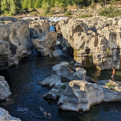 les cascades du Sautadet , dans le Gard