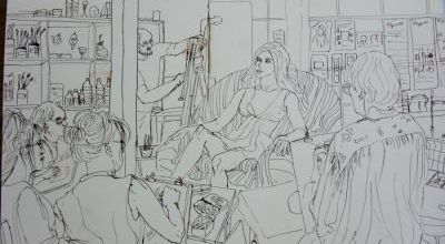 Mercredi - Scène d'atelier (64) Mise en couleurs
