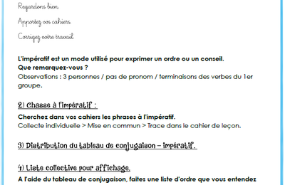 Ordre aux adultes : l'impératif