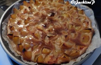 Tarte aux mirabelles crème amandine