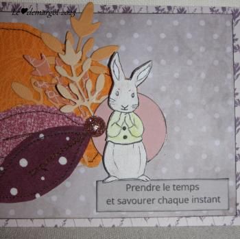 Carte avec tissu