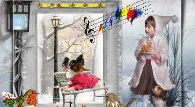 FILLETTE OISEAUX MUSIQUE